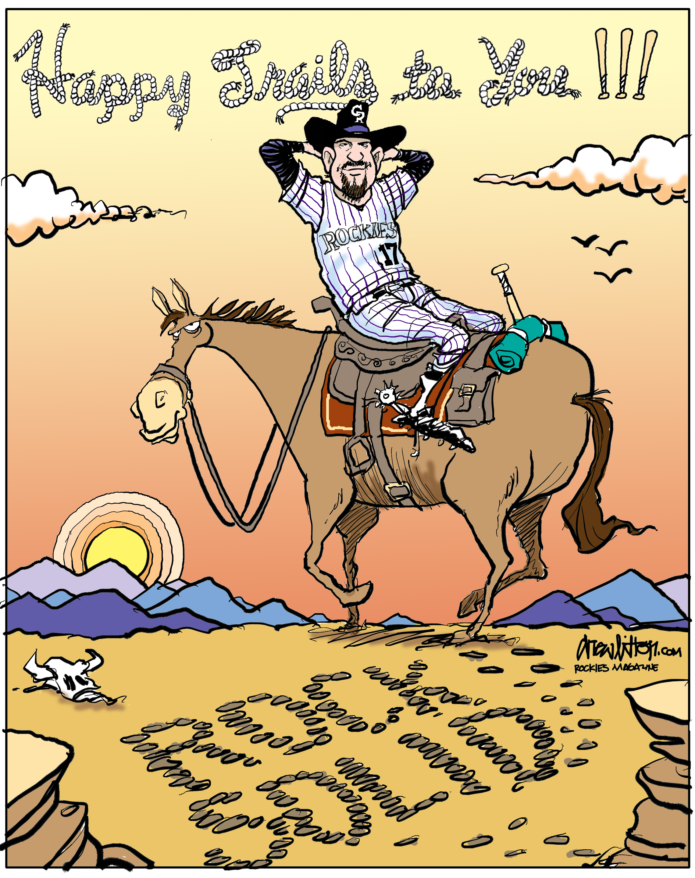 Helton Rides Away