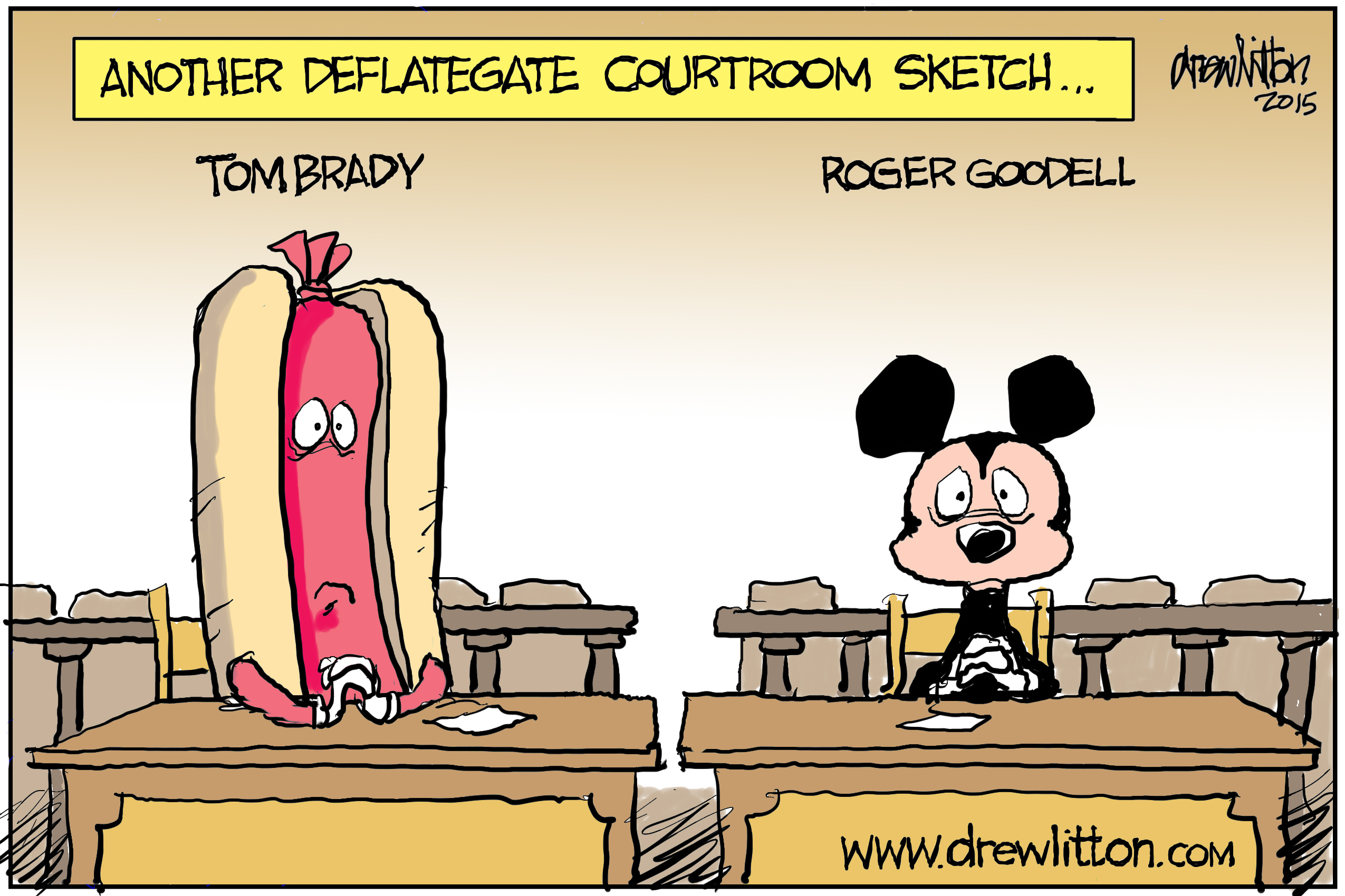 Another DeflateGate Courtroom Sketch